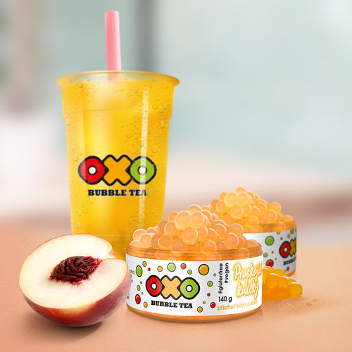 OXO Bubble Tea Praskající Kuličky - Broskev