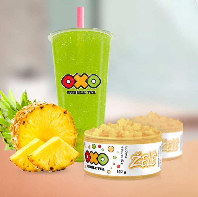 OXO Bubble Tea Želé, hvězdičky - Ananas