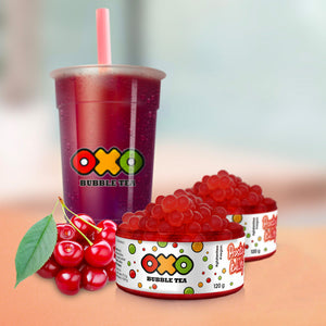 OXO Bubble Tea Praskající Kuličky - Višeň