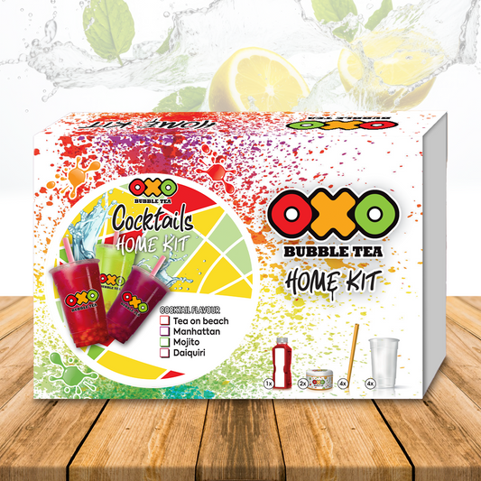 OXO HOME KIT - COCKTAILS - domácí sada na přípravu bubble tea + vánoční obal ZDARMA