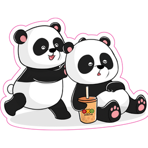 Sticker Panda - 4ks