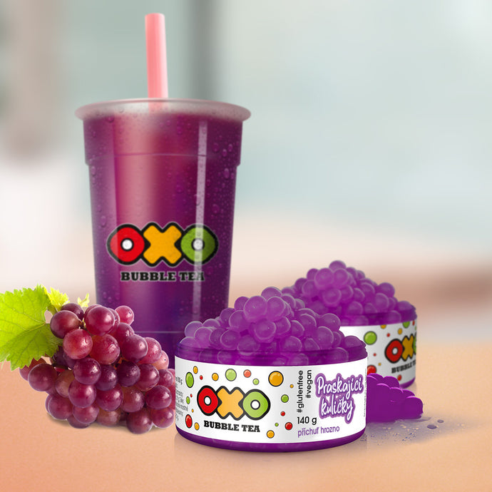 OXO Bubble Tea Praskající Kuličky - Hrozno - www.oxoshop.cz