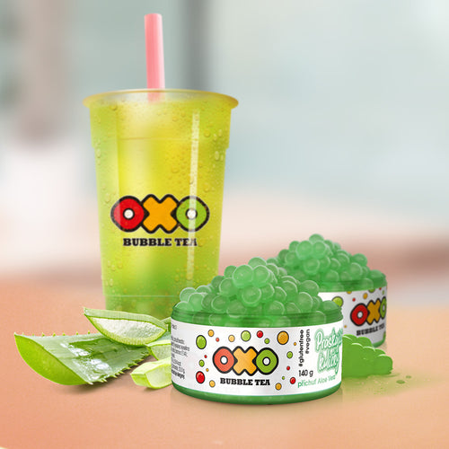 OXO Bubble Tea Praskající Kuličky - Aloe Vera - www.oxoshop.cz