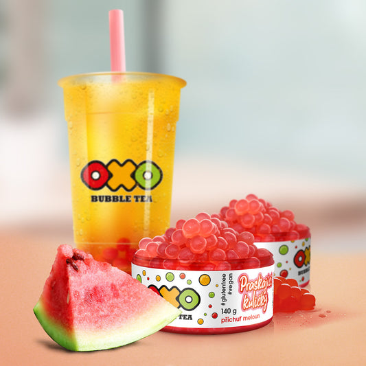 OXO Bubble Tea Praskající kuličky - Meloun - www.oxoshop.cz